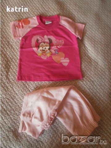 Нови лотове блузка Дисни и панталонки/клинче Джордж за 9-12 и 12-18м, снимка 11 - Комплекти за бебе - 14363555