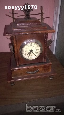 Ретро часовник-25х17х11-здрав работещ точно, снимка 2 - Други - 17046410