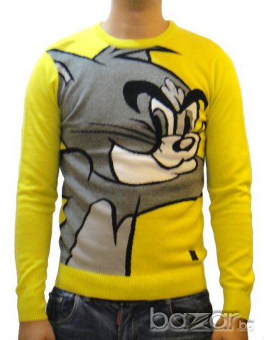 ICEBERG ICE Tom and Jerry Мъжки Пуловер размер 46 (S), снимка 2 - Пуловери - 6474140