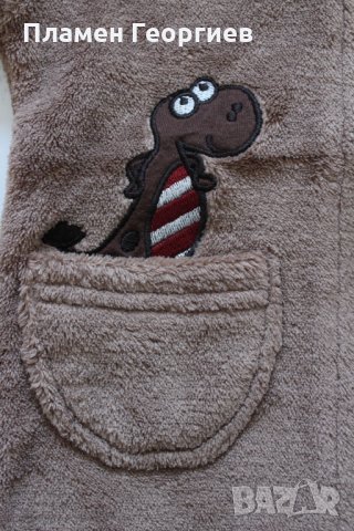 Кафяв суичър с качулка/74-80, снимка 7 - Бебешки якета и елеци - 25564447