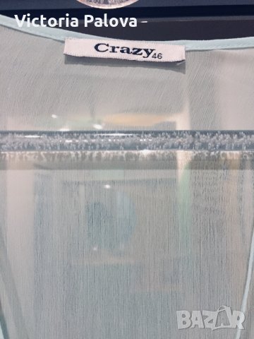 Красива блуза аскот,шифон,мента, снимка 5 - Ризи - 21866085