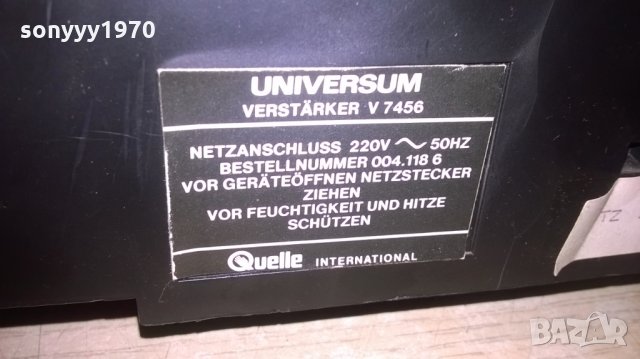 &universum v 7456-stereo amplifier-внос швеция, снимка 15 - Ресийвъри, усилватели, смесителни пултове - 25740732