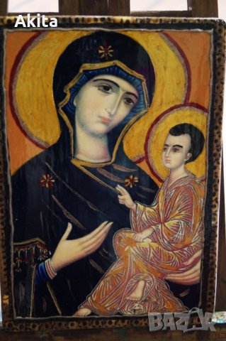 Икона на света Богородица с Младенеца , снимка 3 - Икони - 25651784