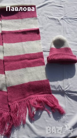 Топла шапка и шал, снимка 2 - Шапки, шалове и ръкавици - 23045683