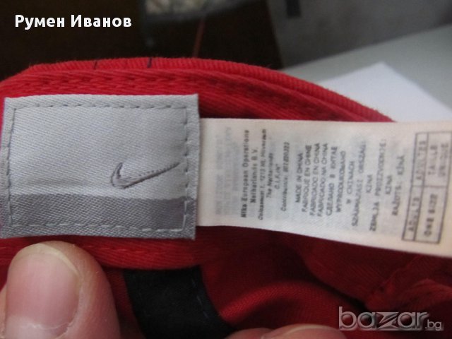 ► шапка, Nike, червена, оригинална, снимка 3 - Шапки - 8634806