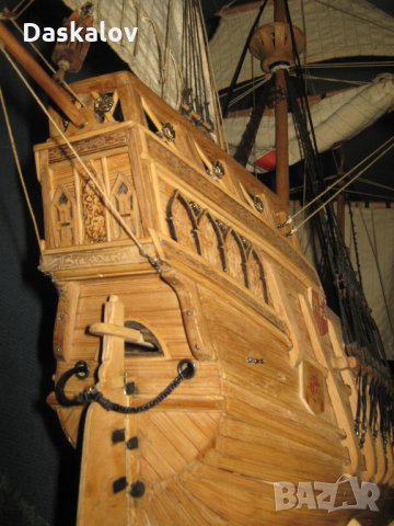 Продавам дървен макет на кораб-Санта Мария, снимка 9 - Декорация за дома - 26142472