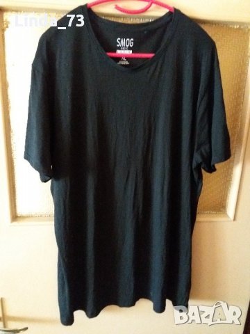Мъж.тениска-"SMOG"-regular fit/памук/-черен. Закупена от Германия.