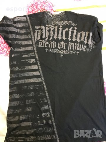 Мъжка тениска AFFLICTION Affliction Live Fast Series Black Wash в черно Black S Small, снимка 8 - Тениски - 25982991