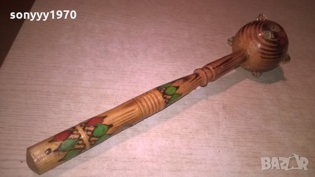 дървен боздуган-33х9см, снимка 7 - Колекции - 24861432