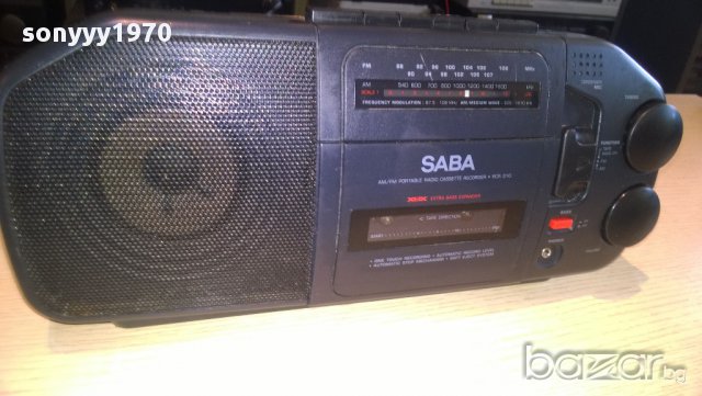 saba rcr 310 radio/cassette receiver-внос швеицария, снимка 4 - Ресийвъри, усилватели, смесителни пултове - 10774847