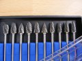 Фрезери борфрези борчета твърдосплавни к-т 10 бр Дремел Dremel cnc, снимка 3