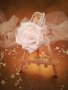 Сватбена бутониера за ръка гривна Магдалена, снимка 1 - Сватбени аксесоари - 21823188
