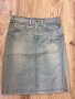 Дамска дънкова пола DIESEL оригинал, size 26/S, с голяма цепка отстрани, като нова, снимка 2