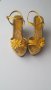 Жълти сандали на платформа, номер 39, снимка 2