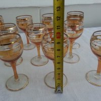 Чаши за ракия с златен кант, снимка 14 - Антикварни и старинни предмети - 22534810