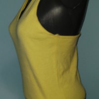 Еластичен марков потник в яко жълто "Checoree" / голям размер , снимка 2 - Потници - 25704452