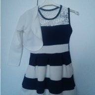 Официална детска рокля с болеро, размер 2 г, снимка 2 - Детски рокли и поли - 17412140