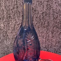 Масивна кристална бутилка-гарафа за алкохол, снимка 8 - Сервизи - 18631217