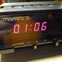 MARS EU-100 Radio clock alarm vintage 80"- финал, снимка 3 - Други - 21843597