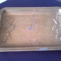 стара бронзова табла,поднос, снимка 1 - Антикварни и старинни предмети - 20283980