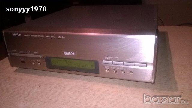 denon utu-110 tuner/rds-made in germany-внос англия, снимка 5 - Ресийвъри, усилватели, смесителни пултове - 19253393