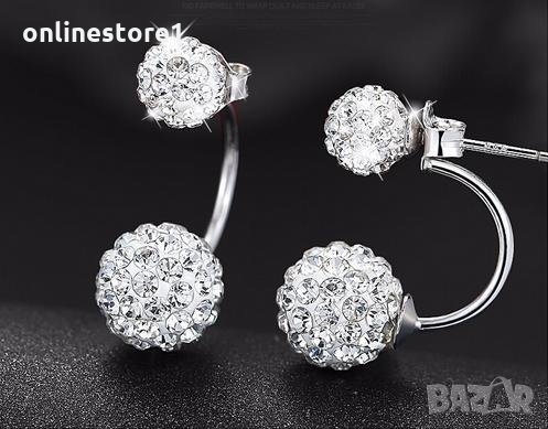 Сребърни обици лейди - проба 925 сребро BF101, снимка 2 - Обеци - 23006961