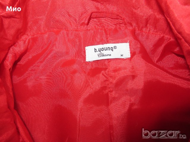 b.young, много красив елегантен тренчкот, 38, червен, снимка 4 - Палта, манта - 20676332