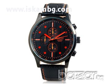 Мъжки елегантен часовник с кварцов механизъм, снимка 3 - Мъжки - 13298540