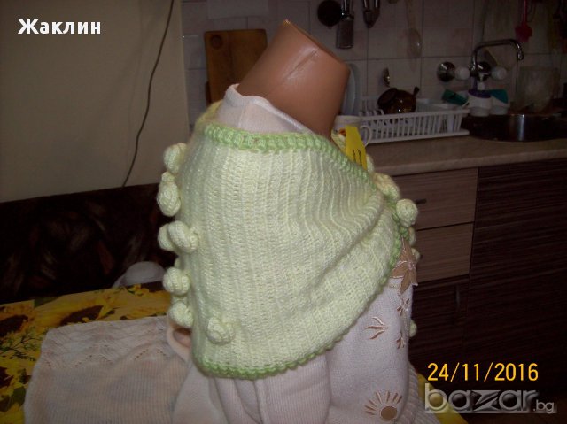 Шал, шал-снуд - ръчна изработка, снимка 12 - Шапки - 16544729