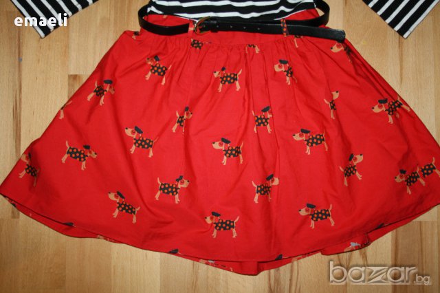 Симпатична рокля с кученца и колан на Next за 3 г , снимка 7 - Детски рокли и поли - 10884194