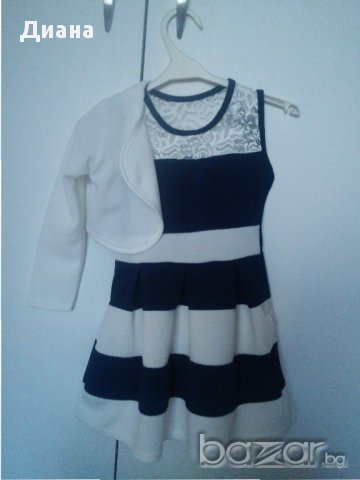 Официална детска рокля с болеро, размер 2 г, снимка 2 - Детски рокли и поли - 17412140