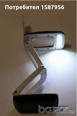 сгъваема, подвижна лупа с осветление 3х, немска WEDO, внос от Германия, снимка 8 - Настолни лампи - 17308979