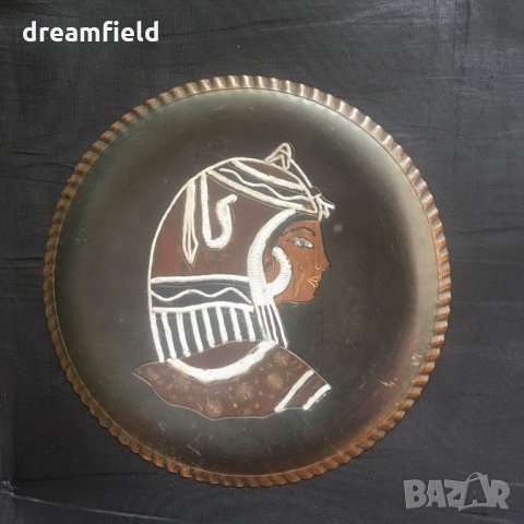 Декоративни чинии с египетски мотиви 9 броя, снимка 3 - Декорация за дома - 24879283