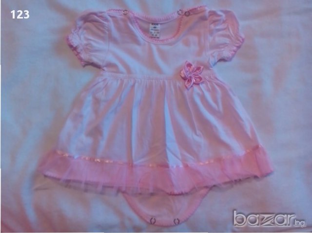 Розова боди рокличка, снимка 3 - Бодита за бебе - 15140768