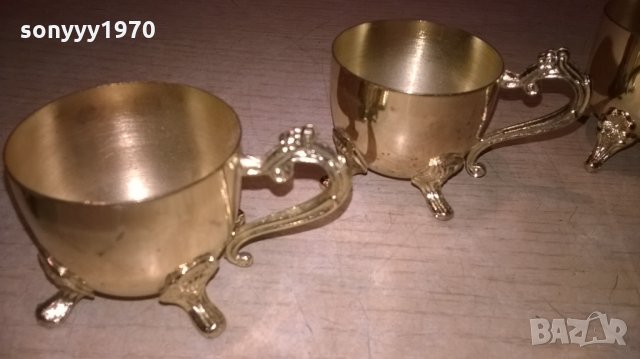 златни чашки 4бр-за кафе/чаи-ретро колекция-внос швеция, снимка 4 - Колекции - 25477997