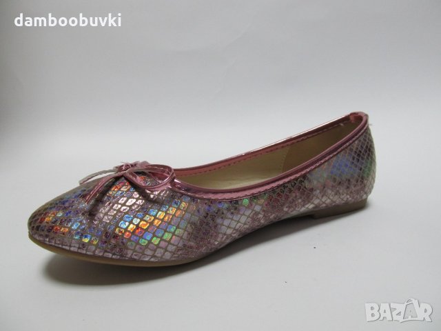 Детски балерини в розов змийски принт 32/36, снимка 3 - Детски маратонки - 21654910