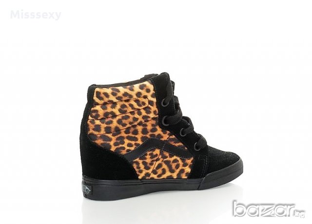 ПРОМО 🍊 VANS 🍊 Оригинални кецове с скрита платформа ANIMAL PRINT 38 номер нови с кутия, снимка 5 - Кецове - 19440259