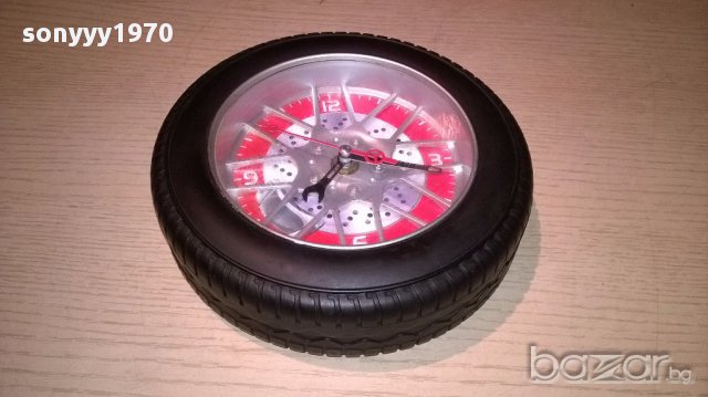 Часовник-гума-19см-внос швеицария, снимка 10 - Антикварни и старинни предмети - 13681519