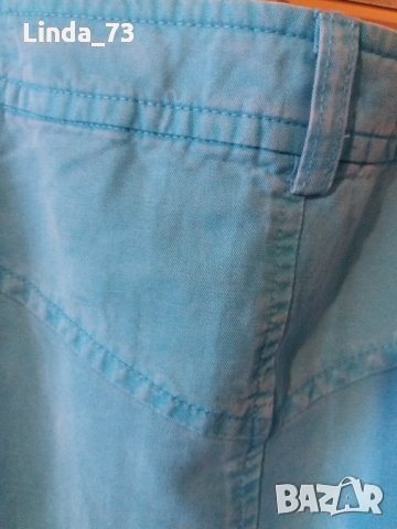 Дам.пола-"APRIORI"-/тенсел+лен/-тюркоазено синя. Закупена от Италия., снимка 8 - Поли - 22992669