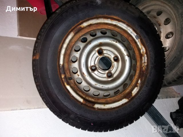 Резервна гума с джанта Michelin  1 бр. 145/80/R13 за Opel Corsa B , снимка 4 - Гуми и джанти - 22751885