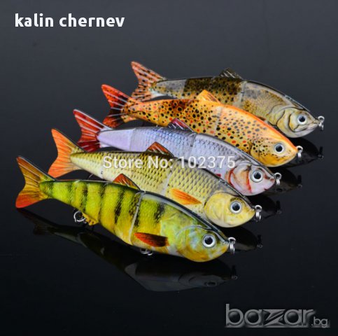 воблери 12.4 см 17,1г 4 части, снимка 10 - Въдици - 9007036