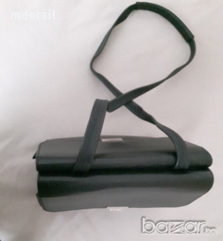 Poco Loco - интересна черна чанта от естествена кожа, снимка 6 - Чанти - 17666690