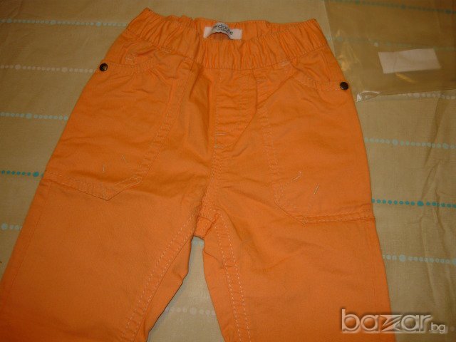 панталонче от Ларедут - размер 67 в светло оранжево, снимка 3 - Панталони и долнища за бебе - 7234463