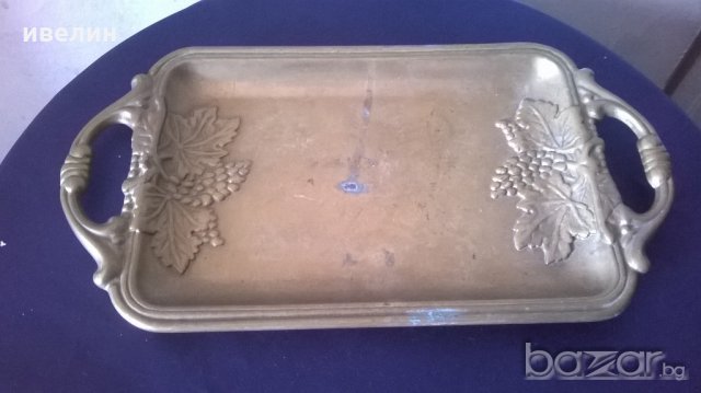 стара бронзова табла,поднос