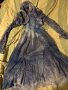 Дамска синя рокля с дантелено късо сако, снимка 1 - Рокли - 24840123