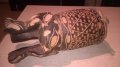 Африканска тарамбука с кожа от антилопа-33х17см-внос швеицария, снимка 2