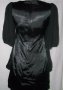 Уникална черна рокля / копринен сатен и органза / "YSL" , снимка 5