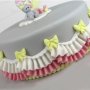 тясна подгъната ивица силиконова форма молд борд кант украса декор торта фондан шоколад, снимка 7