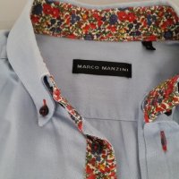 Оригинални мъжки ризи с дълъг  ръкав  MARCO MANZINI и SALVATORE PICCOLO, снимка 8 - Ризи - 20249072