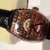 ЛУКСОЗЕН ЧАСОВНИК FRANCK MULLER GOLD CROCO клас ААА+ реплика, снимка 1 - Мъжки - 9174913